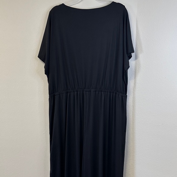 Soma Black Wide Leg Jumpsuit Plus Size XXL Cap Sleeve - Picture 6 of 8